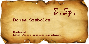 Dobsa Szabolcs névjegykártya